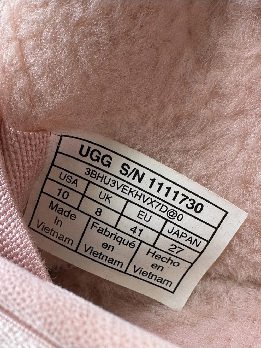 UGG Neumel Flex Pink Suede Wool Lined Logo Strap Boots Women’s 10